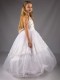 Girls White Butterfly Glitter Sequinned Tulle Hoop Dress