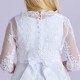 Girls White 3/4 Sleeve Bolero Topper - Mary P189 by Peridot