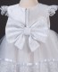 Girls Tiered Lace Christening Dress - Melody by Millie Grace