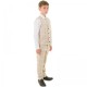 Milano Mayfair Boys Beige Check 4 Piece Slim Fit Suit