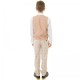 Milano Mayfair Boys Beige Check 4 Piece Slim Fit Suit