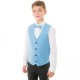 Milano Mayfair Boys Blue Check 4 Piece Bow Tie Suit