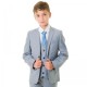 Milano Mayfair Boys Cool Grey 5 Piece Slim Fit Suit