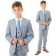 Milano Mayfair Boys Cool Grey 5 Piece Slim Fit Suit