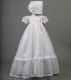Lucy by Millie Grace - Baby Girls Long Organza Gown & Bonnet