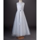 White Diamante Heart Communion Dress - Crystal by Millie Grace