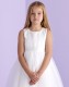 White Beaded Tutu Holy Communion Dress - Lilly P134 by Peridot