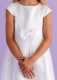 White Embroidered Holy Communion Dress - Kitty P158 by Peridot