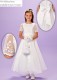 White Lace Sleeve Holy Communion Dress - Melissa P159 by Peridot
