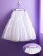 White Short Communion Petticoat - Gemma P160S by Peridot