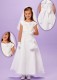 White Bow Collar Holy Communion Dress - Meghan P166 by Peridot