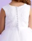 White Beaded Lace Holy Communion Dress - Freya P174 by Peridot