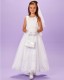 White Guipure Organza Communion Dress - Lucinda P202 by Peridot