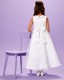 White Floral Organza Holy Communion Dress - Kathryn P206 by Peridot