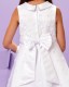 White Floral Organza Holy Communion Dress - Kathryn P206 by Peridot