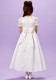 White Beaded Lace Holy Communion Dress - Sarah P207 by Peridot