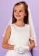 White Beaded Organza Holy Communion Dress - Florence P216 by Peridot