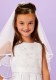 White Lace & Satin Holy Communion Dress - Georgia P217 by Peridot