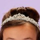Girls Diamante Crown Tiara - Christina P223 by Peridot