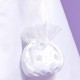 Girls White Flower & Pearl Dolly Bag - Chloe P242 by Peridot