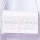 Girls White Lace & Ribbon Satin Bag - Violet P246 by Peridot