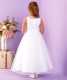 White Sparkle Tulle Holy Communion Dress - Bridget P262 by Peridot