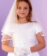 White Guipure Lace Holy Communion Dress - Constance P268 by Peridot