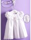 Baby Girls White & Pink Lace Trim Dress with Headband - Nicole PC2 by Peridot