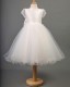 Girls Porcelain Daisy Tulle Dress - Petra by Busy B's Bridals