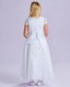 White Organza Communion Dress & Short Bolero - Rosemary & Aimee by Peridot