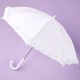 White Communion Parasol Style Umbrella - Shona P187 by Peridot