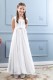 Emmerling White Chiffon Communion Dress - Style 2230