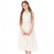 Girls Ivory Diamante & Pearl Dress, Dolly Bag & Bolero