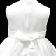 Girls White Frilly Rose Dress