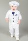 Baby Boys White & Navy Anchor 5 Piece Satin Christening Suit
