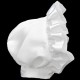Baby Girls White Rosebud Christening Gown & Bonnet
