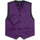 Boys Diamond Purple 3 Piece Waistcoat, Cravat & Handkerchief