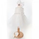 Baby Girls Ivory Tulle Dress, Headband & Shoes