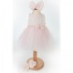 Baby Girls Pink & Ivory Tulle Dress, Headband & Shoes