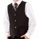 Boys Black 3 Piece Formal Occasion Classic Suit