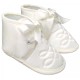 Baby Boys Ivory Satin Emb Christening Baptism Pram Shoes