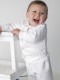 Baby Boys White Swirl 4 Piece Satin Christening Suit