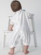 Baby Boys White Swirl Tuxedo Christening Romper Suit