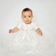 Baby Girls Ivory Diamante Tulle Christening Dress
