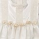 Baby Girls Ivory Rosebud Christening Gown & Bonnet