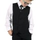 Boys Black Communion 5 Piece Suit, Shoes & Tie