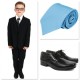 Boys Black Communion 5 Piece Suit, Shoes & Tie