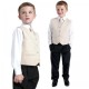 Boys Champagne Swirl 4 Piece Waistcoat Suit