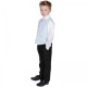 Boys Diamond Blue & Black 4 Piece Waistcoat Suit