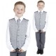 Boys Grey Swirl 4 Piece Waistcoat Suit